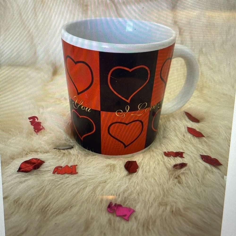“I Love You” Ceramic Mug. Y2K